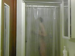 Me taking a shower