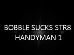Sucking a str8 handyman