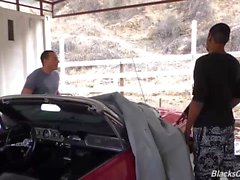 Two black guys buying a car and fucking its white owner