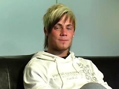 Blond emo twinks Bradley Bishop cums after masturbating solo