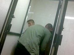 2 guys let me watch them fuck in the mensroom