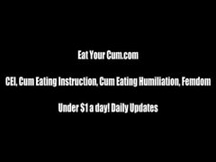Cum twice in a row and eat it all up CEI