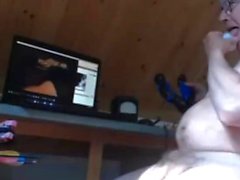 grandpa stroke on webcam