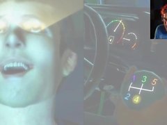 Sexy Interracial Man Jerks Off His Car