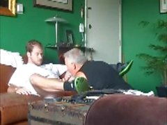 Young Man Comes Over To Have Daddy Suck Him Off