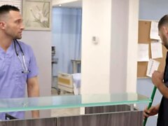 Hunk gay Argos Santini analed by mucsled doctors cock