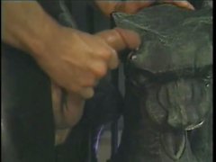 Vintage leather sex in his dungeon