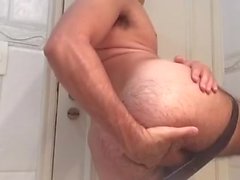 Hairy Boy Fisting Himself