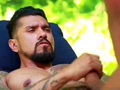 Latin gay anal sex with cumshot