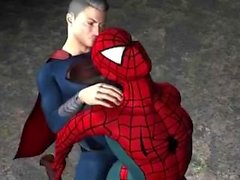 Superman Fucks Spiderman