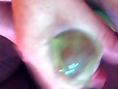 Nylon Handjob Cum