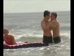 Boys Bareback on Beach