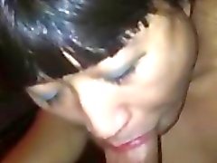 Asian CD sucking cock again