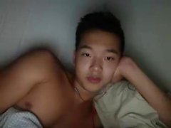 Asian masturbating