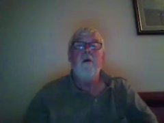 grandpa cum on webcam