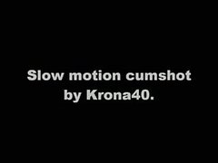 Amateur Monster-cock Slow motion Cumshot