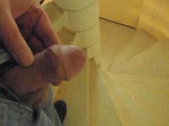 Flash my dick in stairs, public balcony in my girlfriends