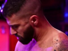 Hunk guys Adam Ramzi and Colby Tucker banging asses