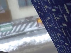 Str8 daddy jerking in bus