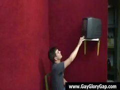 Gay hardcore gloryhole sex porn and nasty gay handjob 19