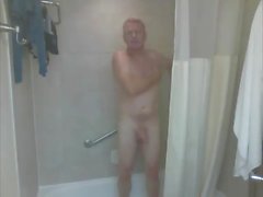 daddy takes a shower