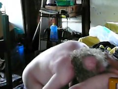 Me Sucking Cock in the Shed