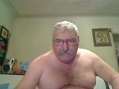 Grandpa on webcam
