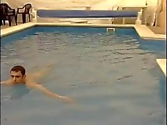Bisex play at the resort pool