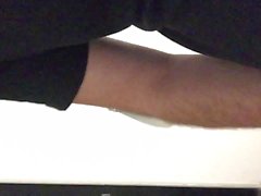 Full hot heavy load cumshot in college bathroom during class
