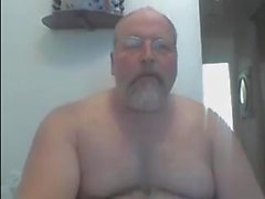 Hairy Naked Dad on Webcam