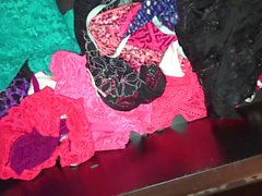 Largest cumshot on panty drawer yet!!