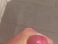 Cumming on Starbucks washroom floor