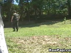 Horny Latino Gay Anal Fucking In The Woods