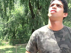 LatinMilk - Cute Boy Swallows Loads Of Cum In The Jungle