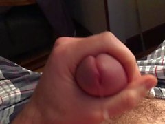 Cumshot with 7 spruts 2 hours of jerking big load close up