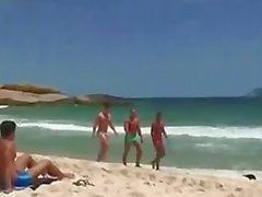 Four guys don't want to swim any more, they want some dirty gay s
