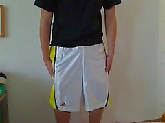 Sagging Adidas Basketballshorts and Satin Boxer