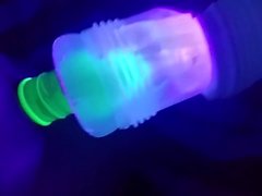 Glow in the Dark condom, Fleshlight fucking cumplay
