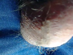 Close-up hairy balls during masturbation AND during orgasm