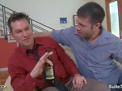 Nasty married male Brad Benton sucking and jumping anally