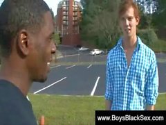 Blacks Thugs Breaking Down Hard Sissy White Boys 15