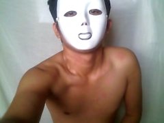 Teen Pinoy Masked Jerk-Off