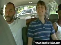 Blacks Thugs Breaking Down Hard Sissy White Boys 12