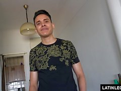 LatinLeche - Nervous Latino Sucks a Cameraman For Money