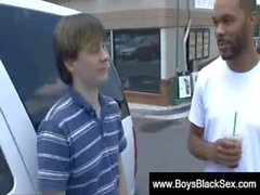 Blacks Thugs Breaking Down Hard Sissy White Boys 12