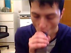 White Mexican Young Boy Sucking Black Cock Eating Cums