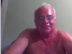 grandpa cum on webcam