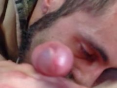 Friend blows me and I cum in his mouth