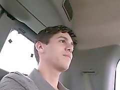 Gay teen ass filled with big cock in boys bus