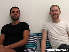 Amateur jock Killian and Lewis sucking cock before anal